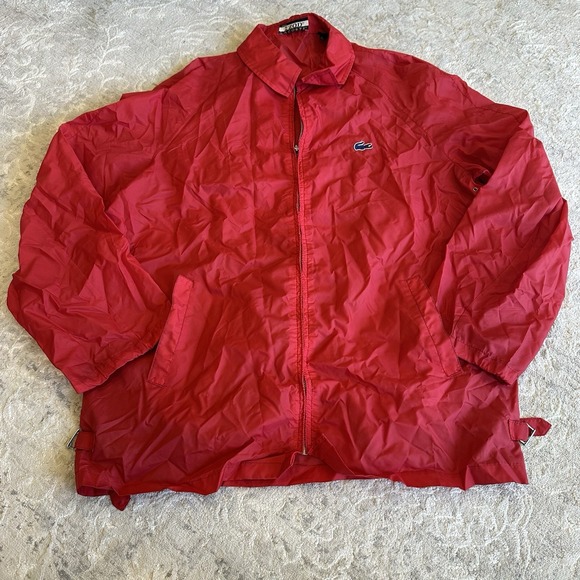 Izod Lacoste Other - Vintage IZOD Lacoste Full Zip Windbreaker Jacket Size L Red- Blue Alligator Logo